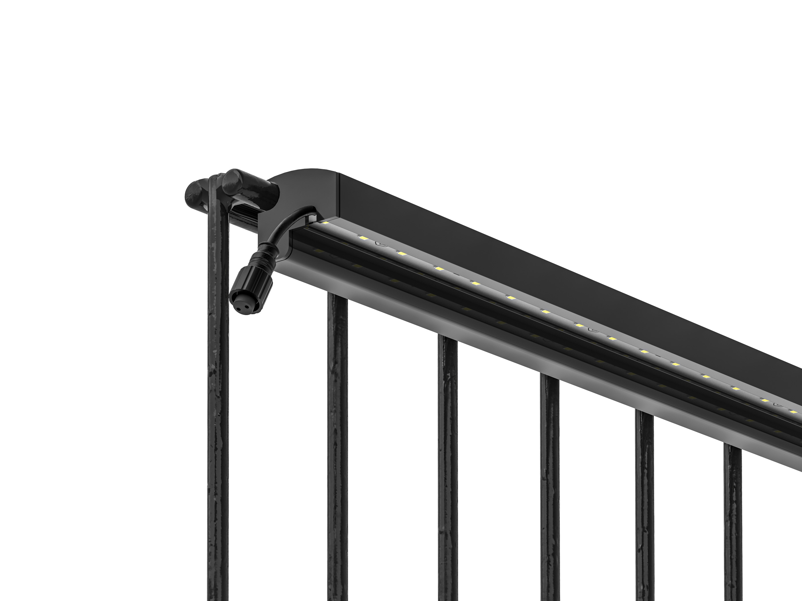 LED Leuchtleisten Starter-Set 3x 246 cm — anthrazit für Stabmatte/Gabione mit ZigBee Dimmer LED Leuchtleisten Starter-Set 3x 246 cm — anthrazit für Stabmatte/Gabione mit ZigBee Dimmer