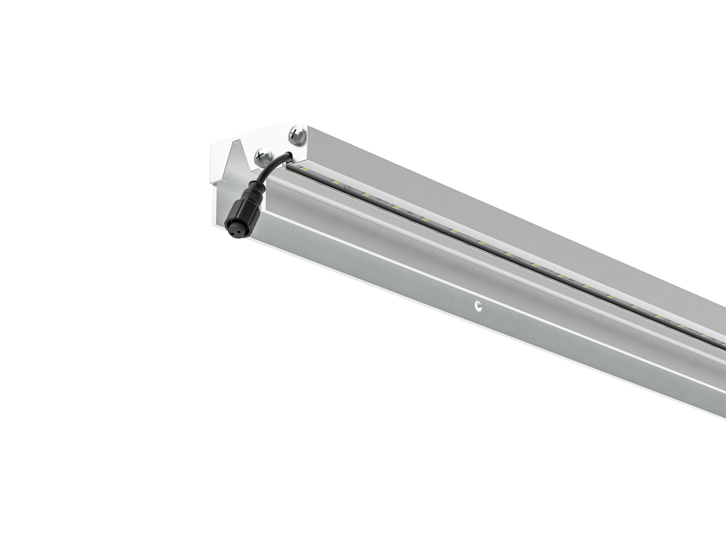 LED Prestige Leuchtleiste 173,3 cm — silber für WPC/Alu