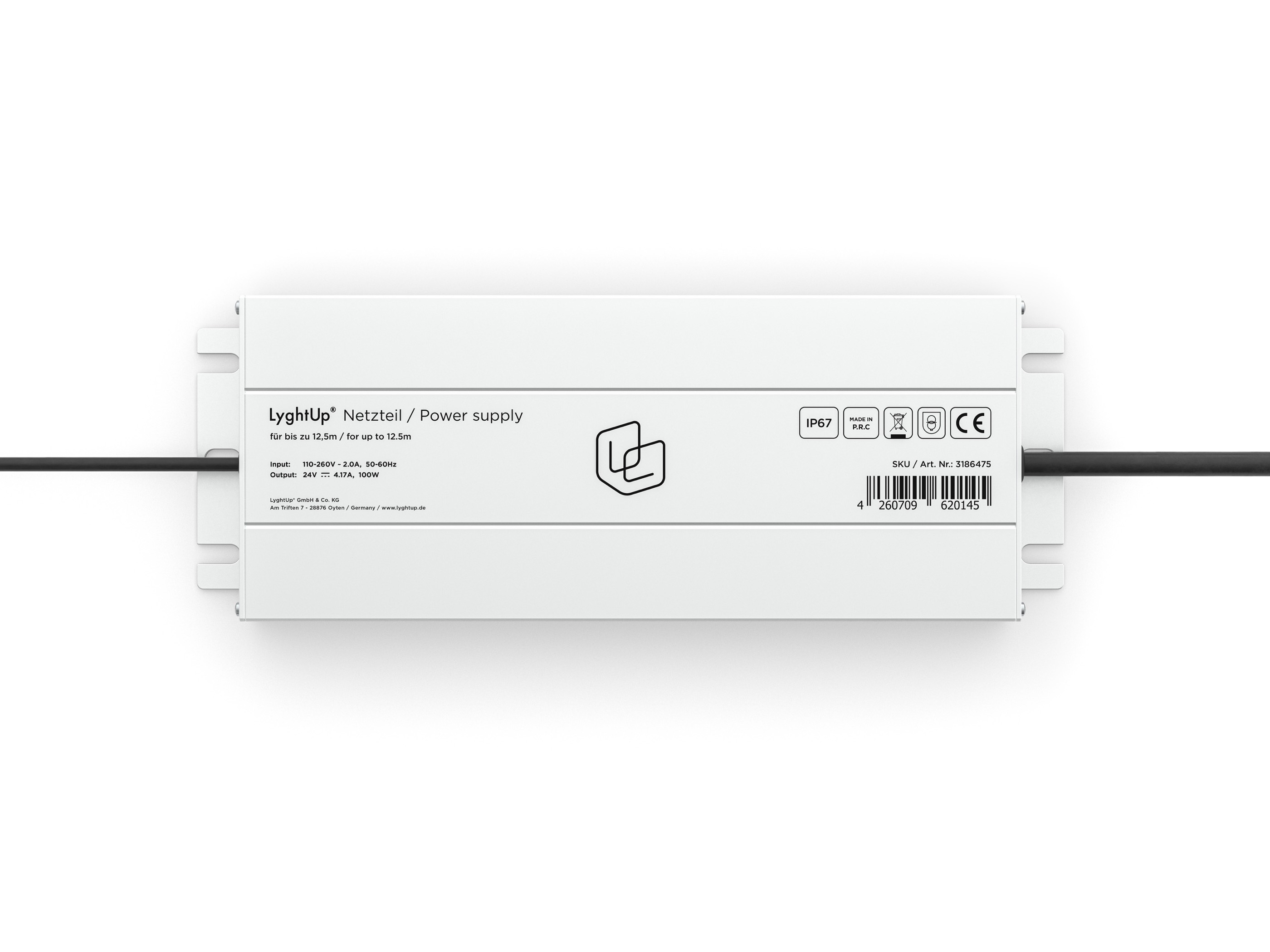 Niedervolt Netzteil — 100W, 24V, EU