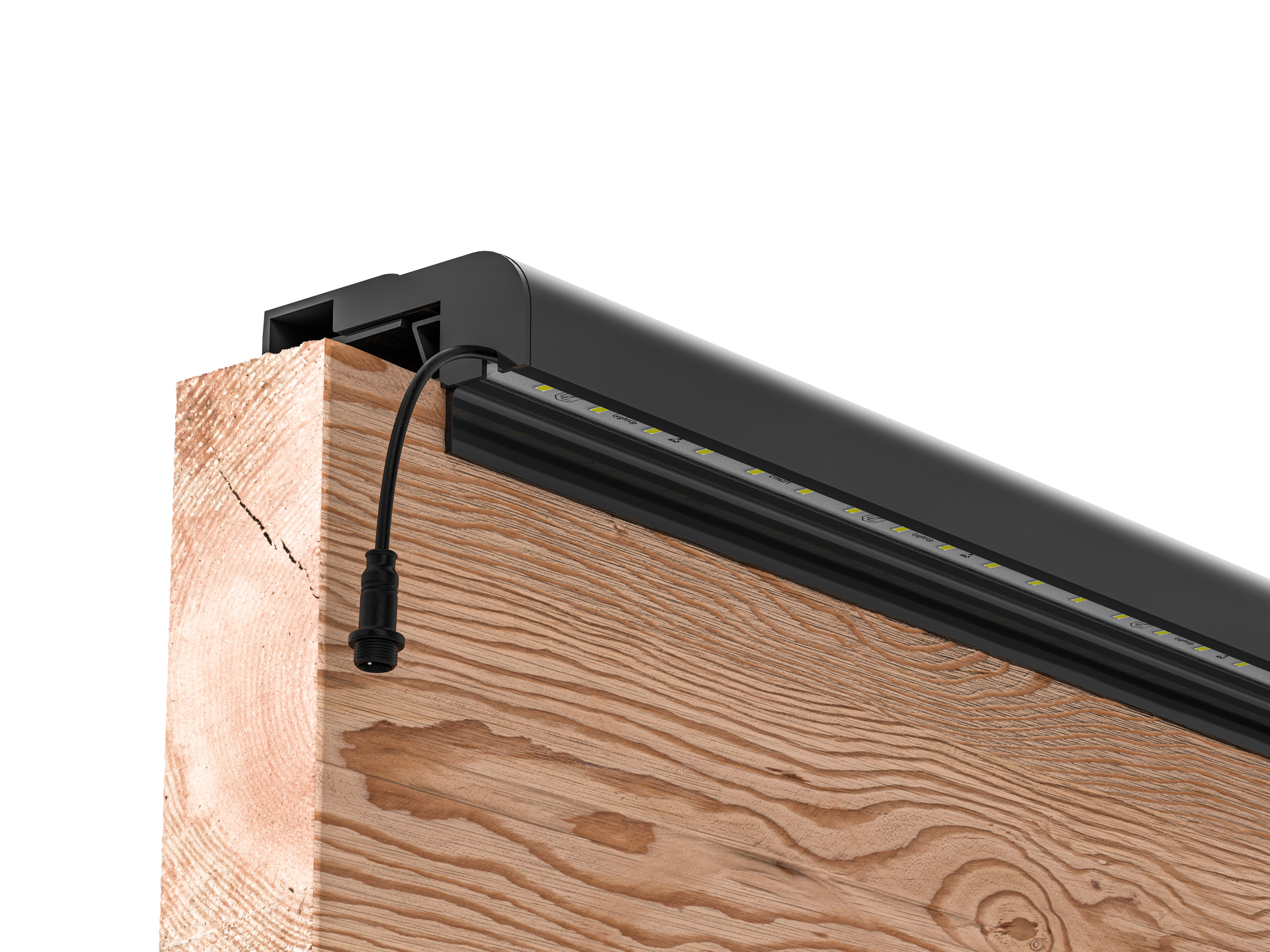 LED Leuchtleisten Starter-Set 3x 173,3 cm — anthrazit für WPC/Alu/Holz
