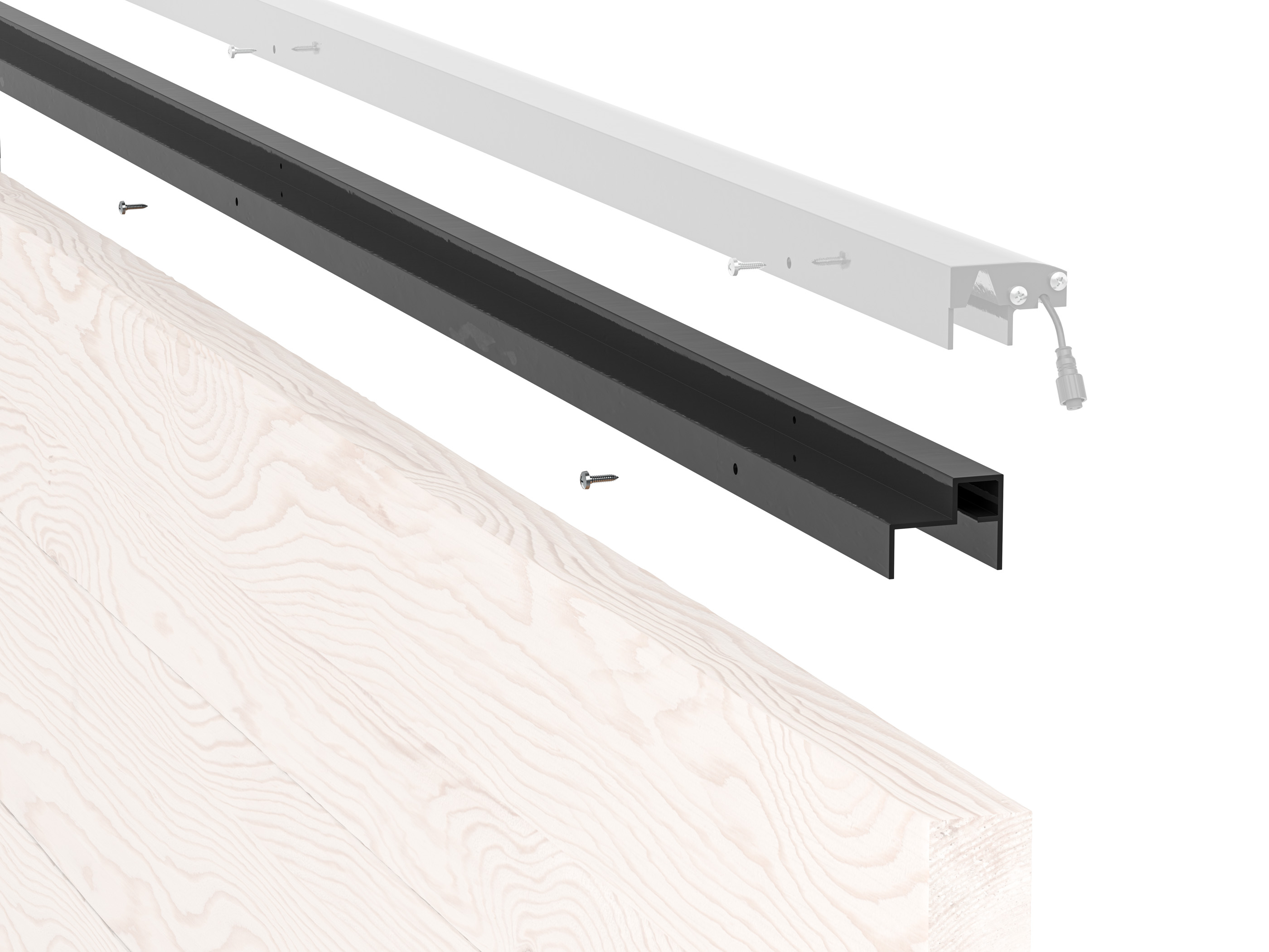 Adapterprofil 173cm — für Holz anthrazit