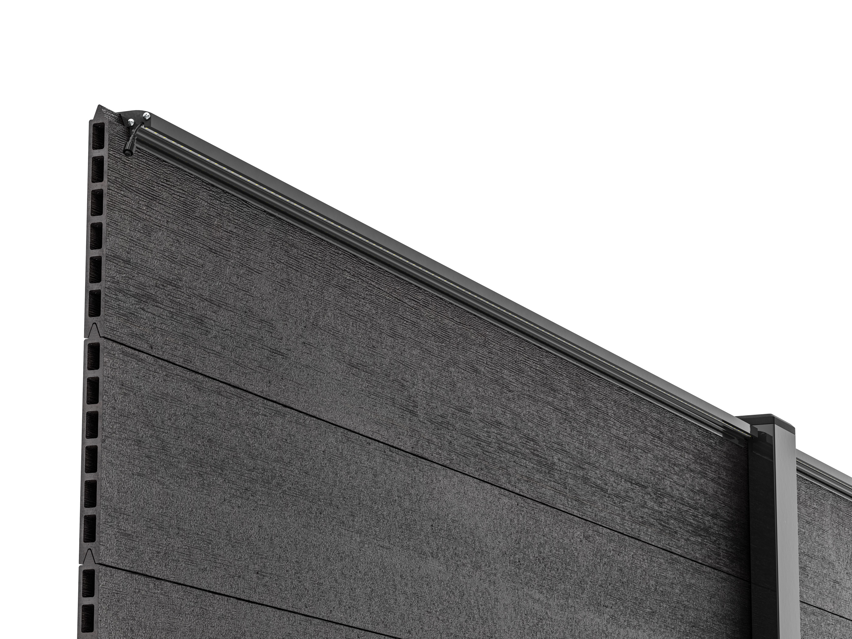 LED Prestige Leuchtleiste 173,3 cm — anthrazit für WPC/Alu