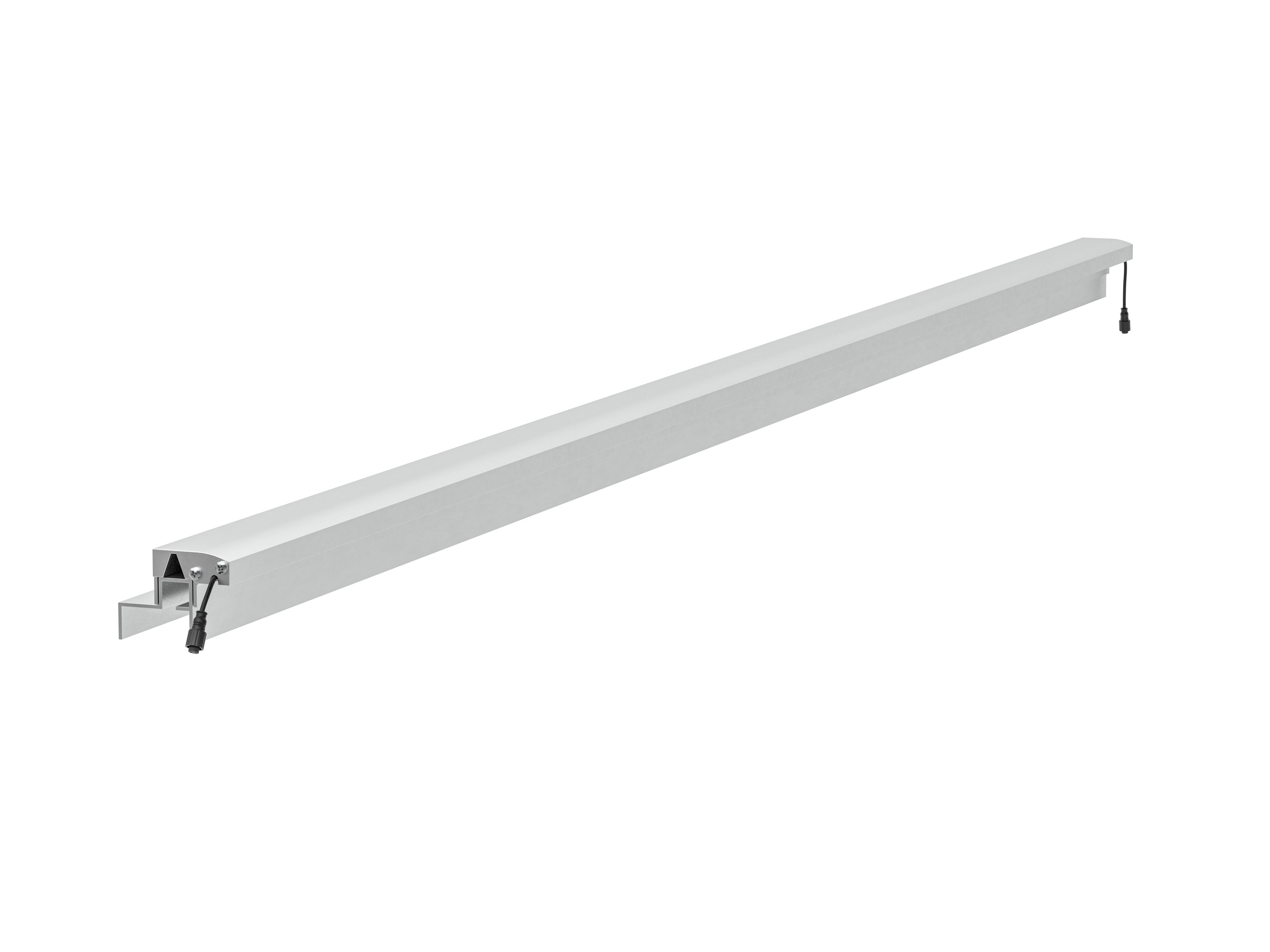 LED Prestige Leuchtleiste 173,3 cm — silber für Holzzaun