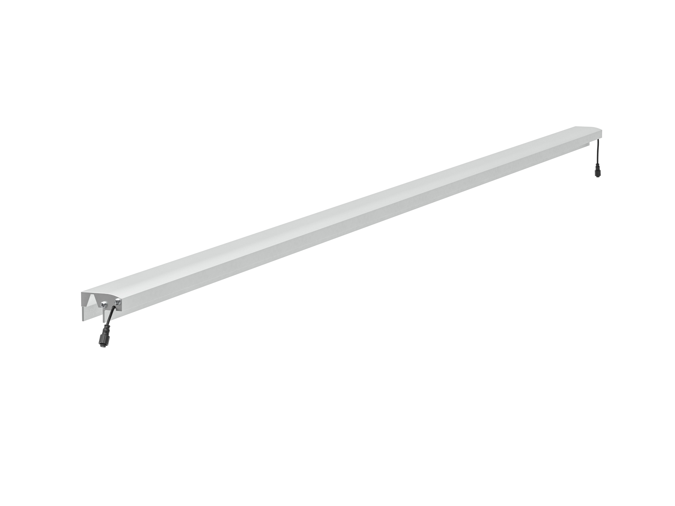 LED Prestige Leuchtleiste 173,3 cm — silber für WPC/Alu