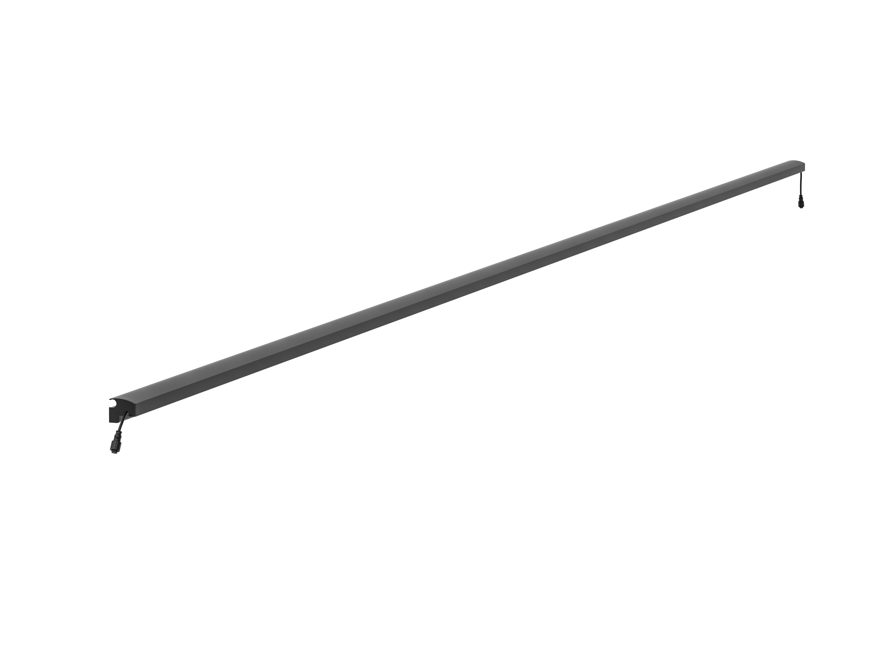 LED Leuchtleiste 196 cm — anthrazit für Stabmatte/Gabione