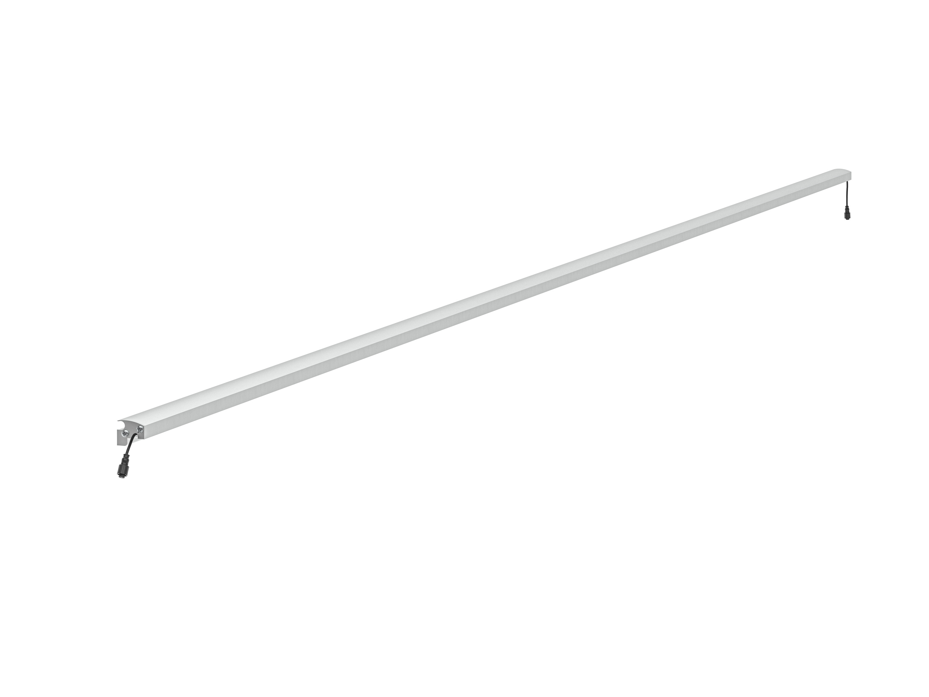 LED Prestige Leuchtleiste 246 cm — silber für Stabmatte/Gabione
