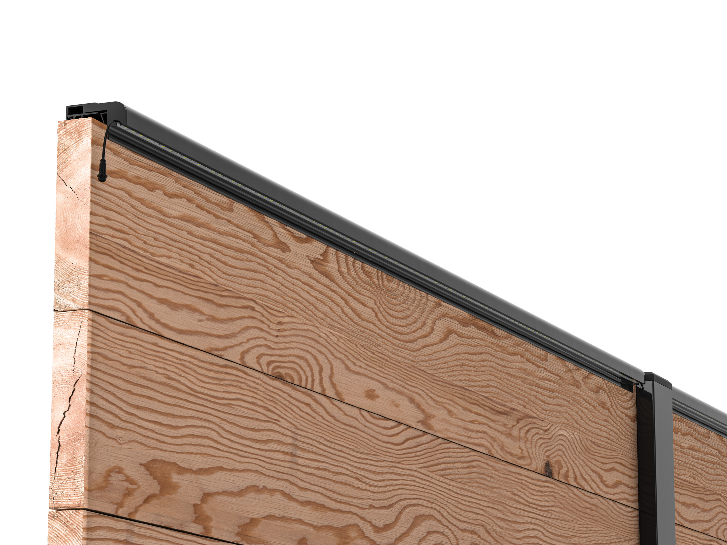 LED Leuchtleisten Starter-Set 5x 173,3 cm — anthrazit für WPC/Alu/Holz