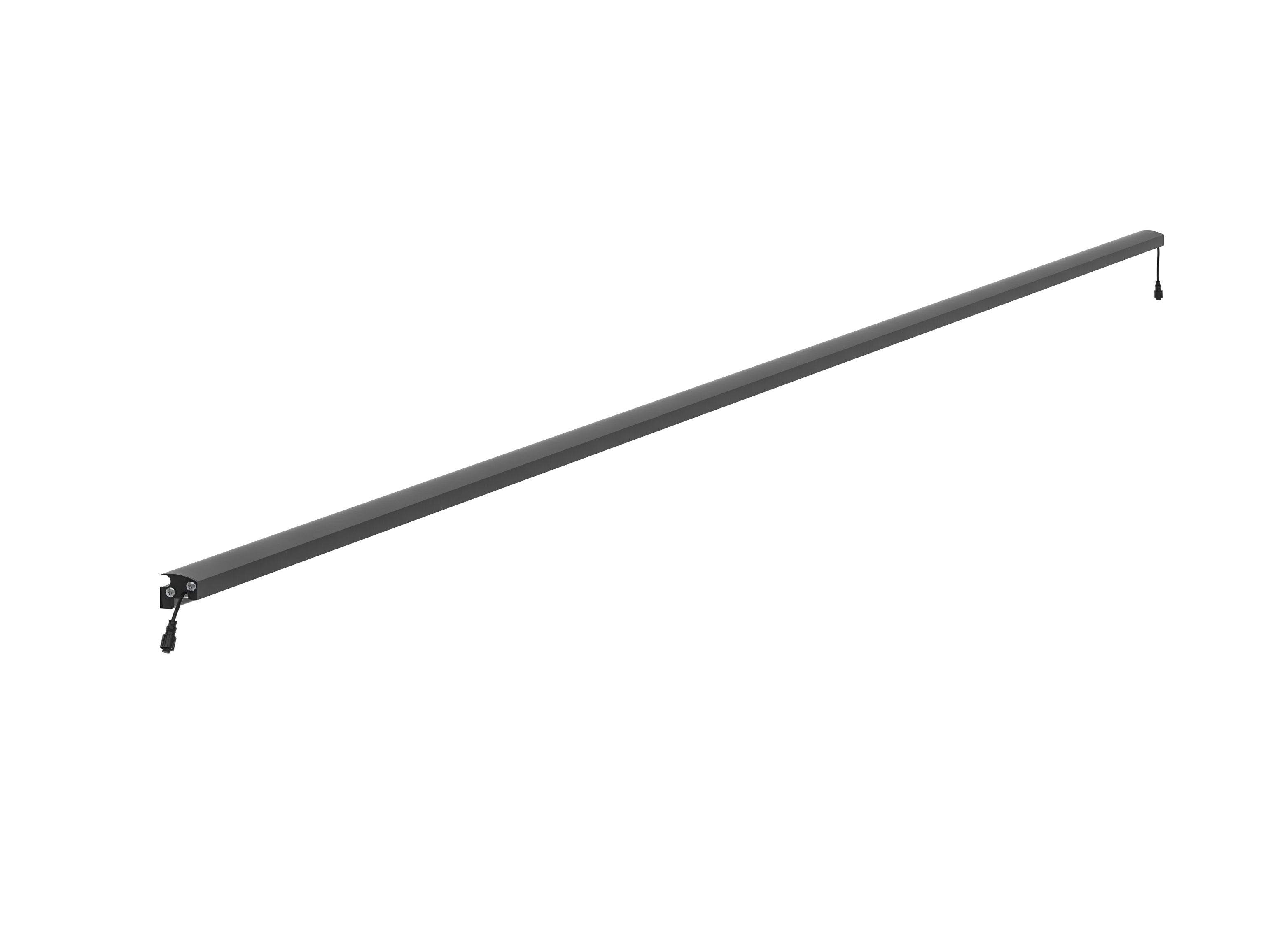LED Prestige Leuchtleiste 246 cm — anthrazit für Stabmatte/Gabione