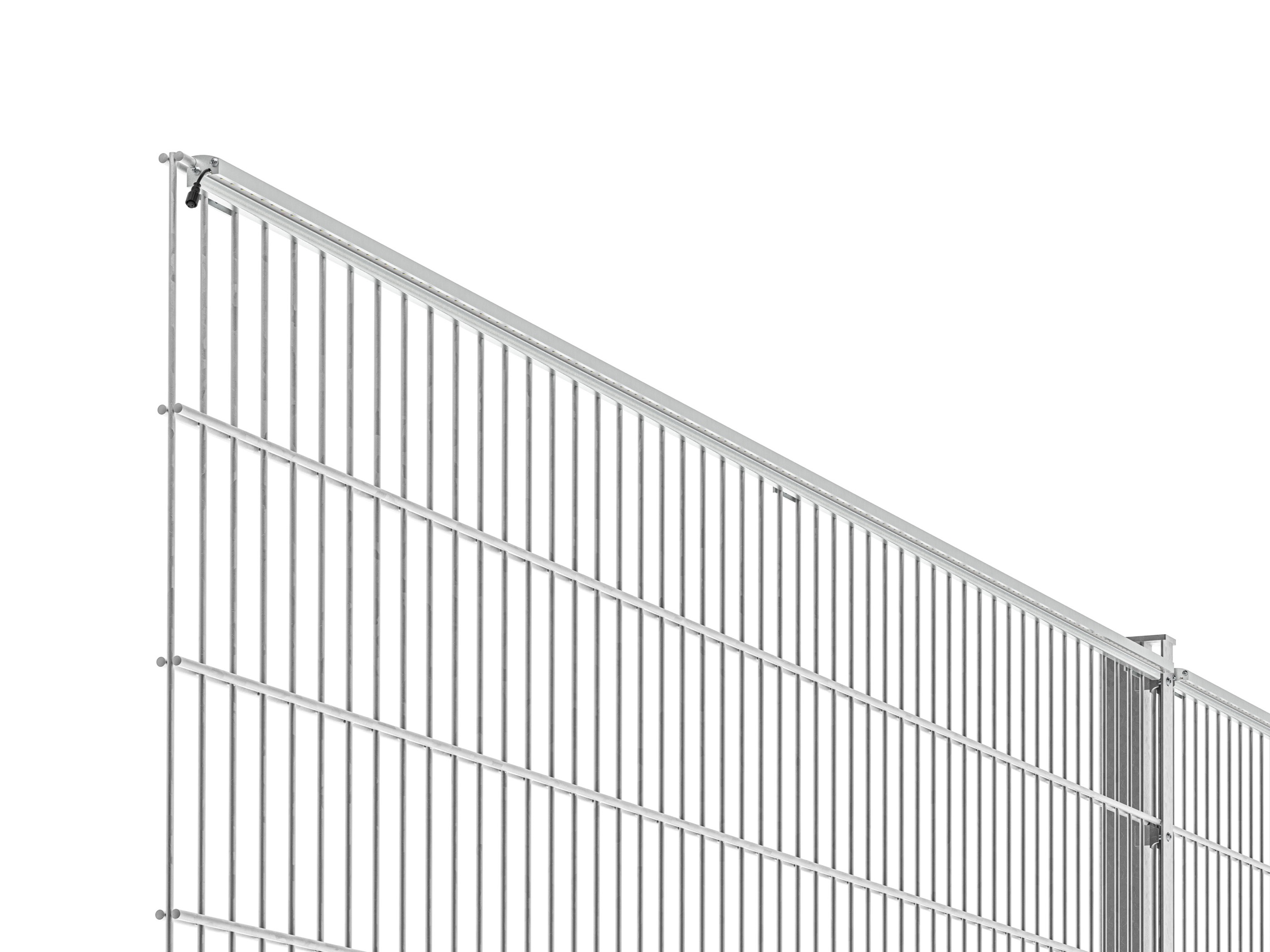 LED Prestige Leuchtleiste 246 cm — silber für Stabmatte/Gabione LED Prestige Leuchtleiste 246 cm — silber für Stabmatte/Gabione